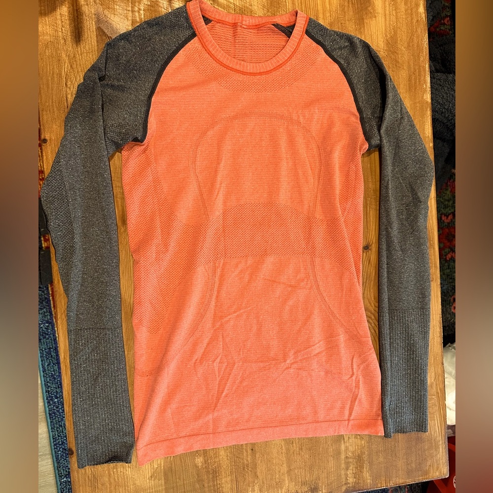 Energy long sleeve coral And grey